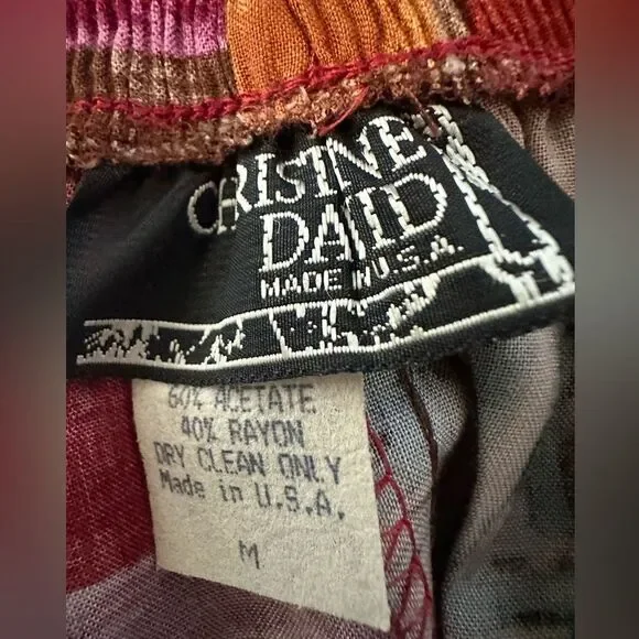 Christopher David Vintage Boho Skirt Set M - Picture 12 of 13